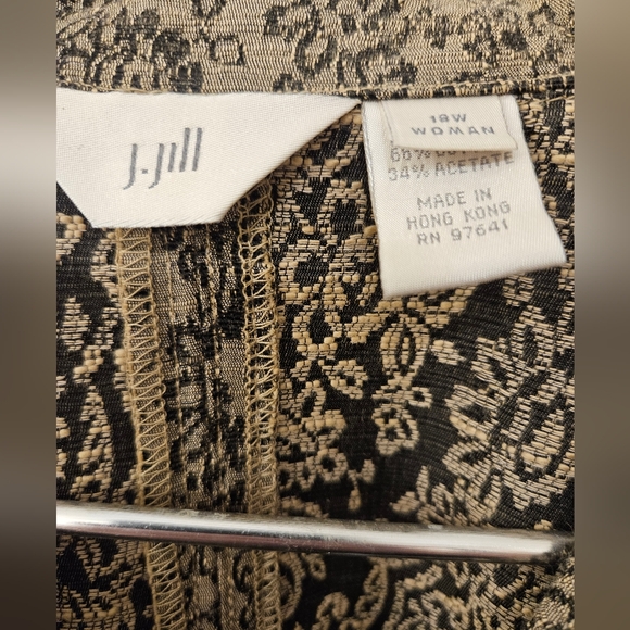 NWOT - J. Jill Tapestry Dark Bronze Blazet - Size 18W - Picture 3 of 11